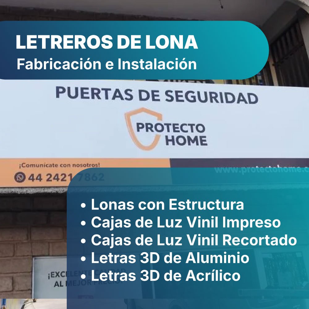 letreros de lona Querétaro