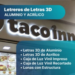 Letreros 3D Querétaro