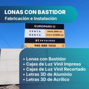 Lonas con bastidor Querétaro