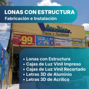 Fabricación e Instalación de Lonas con Estructura en Querétaro