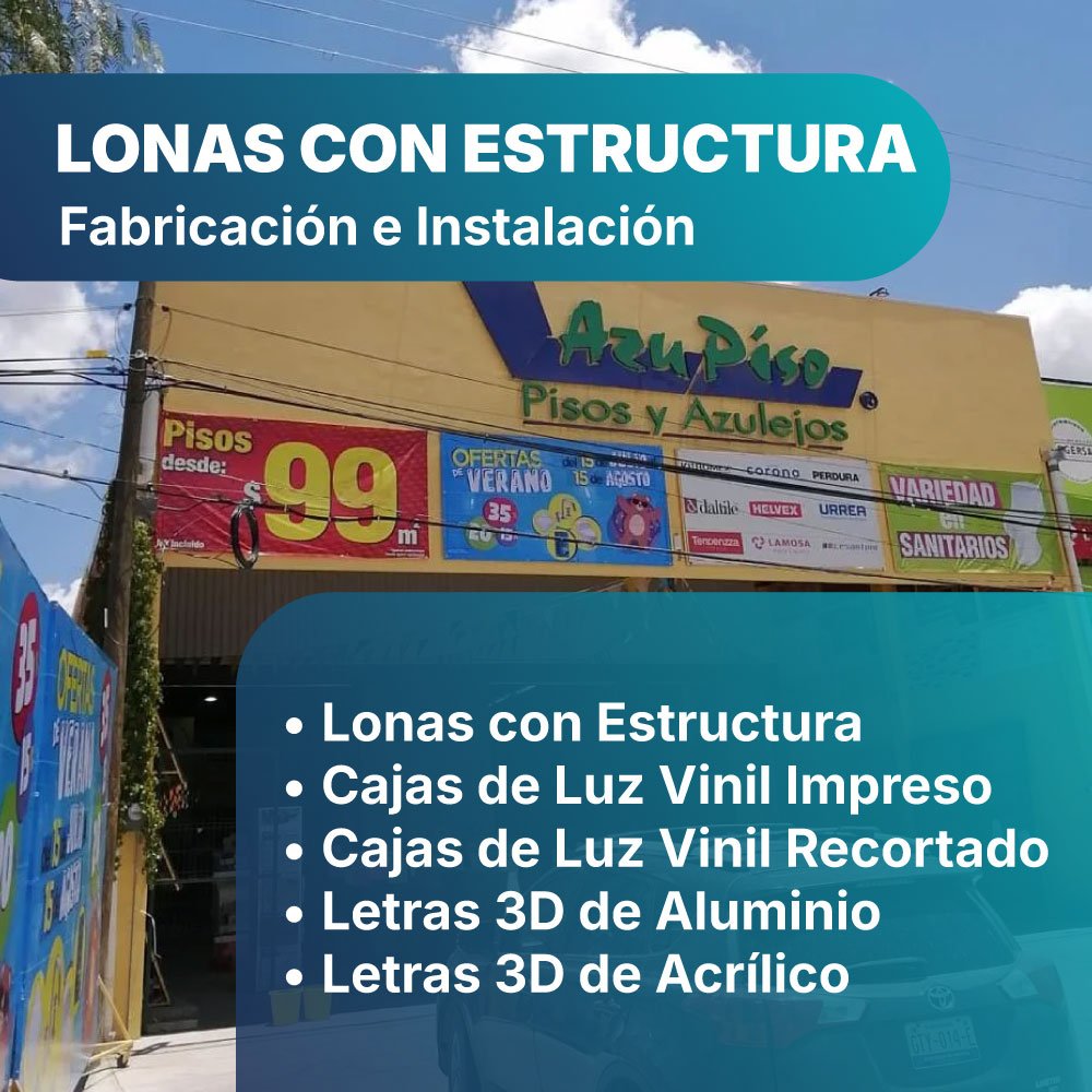 Fabricación e Instalación de Lonas con Estructura en Querétaro