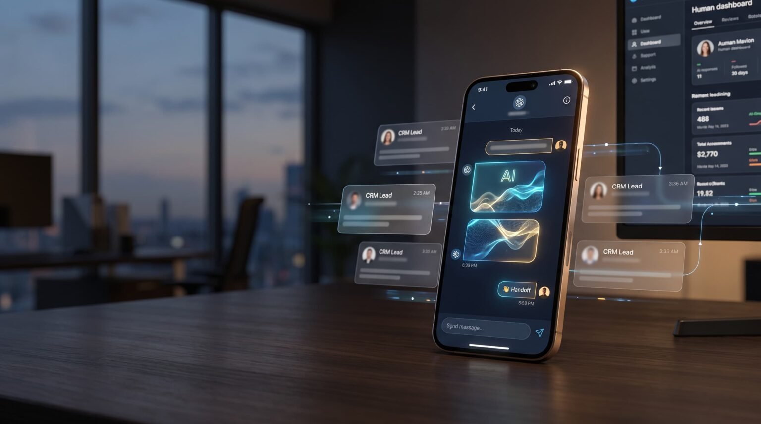 CRM con agente de inteligencia artificial dando seguimiento a prospectos por WhatsApp